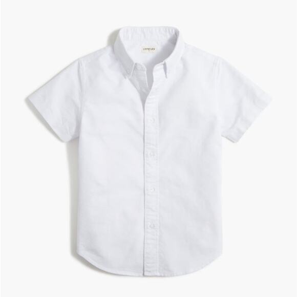 J.Crew Crewcuts Boy's Classic White Oxford Buttondown Shirt NEW Size 8 - Picture 1 of 5